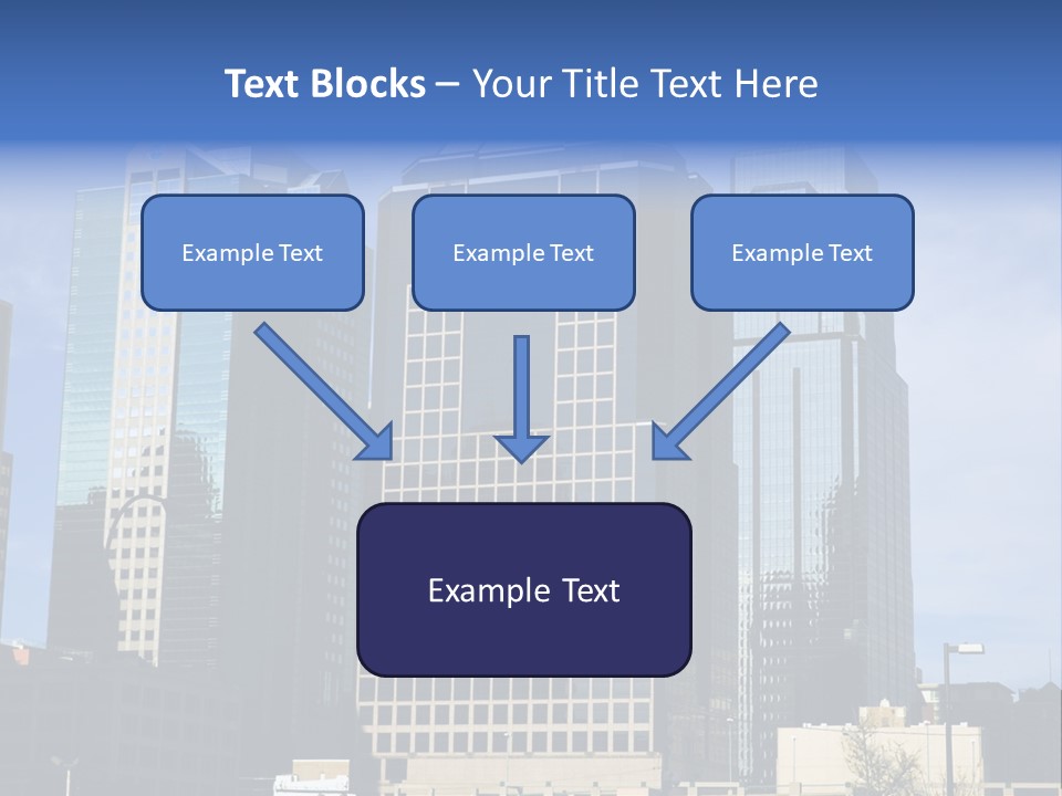 Sunset Architecture Downtown PowerPoint Template