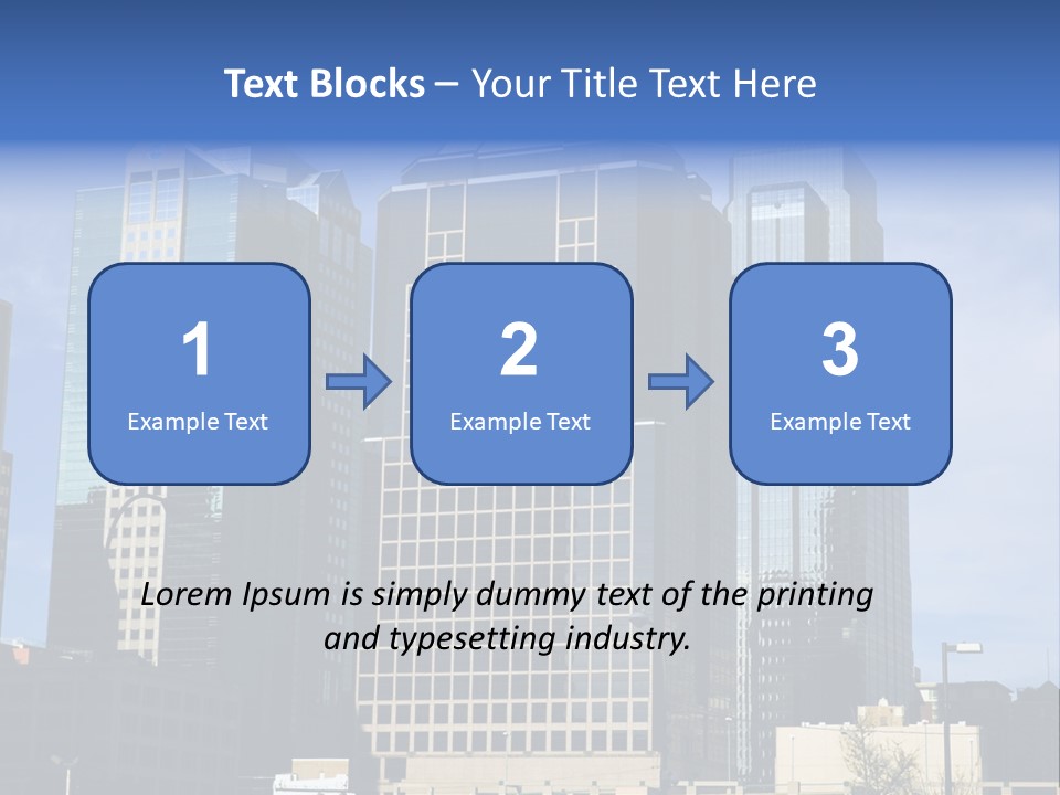 Sunset Architecture Downtown PowerPoint Template