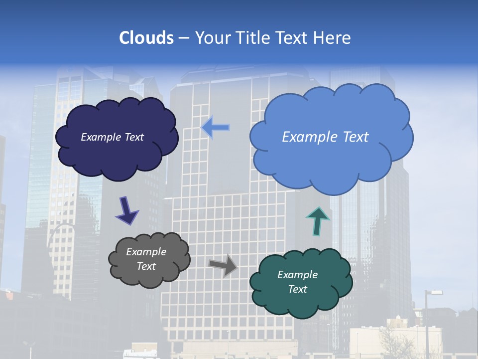 Sunset Architecture Downtown PowerPoint Template