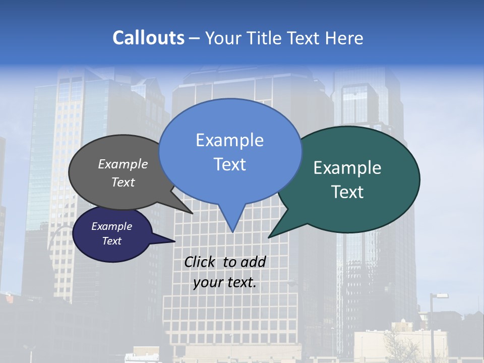 Sunset Architecture Downtown PowerPoint Template
