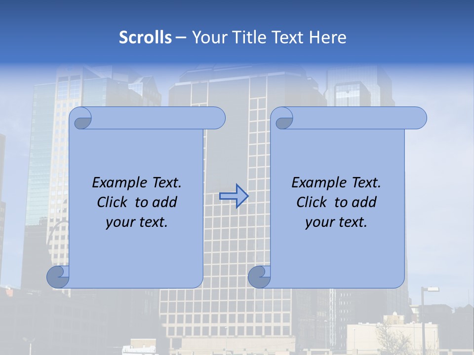 Sunset Architecture Downtown PowerPoint Template