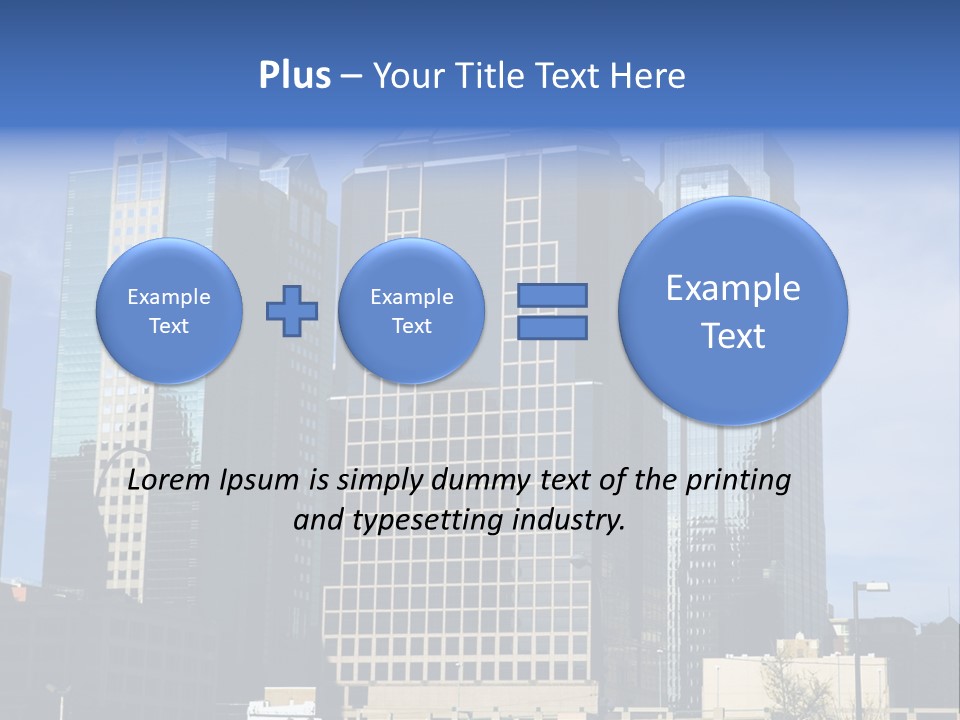 Sunset Architecture Downtown PowerPoint Template