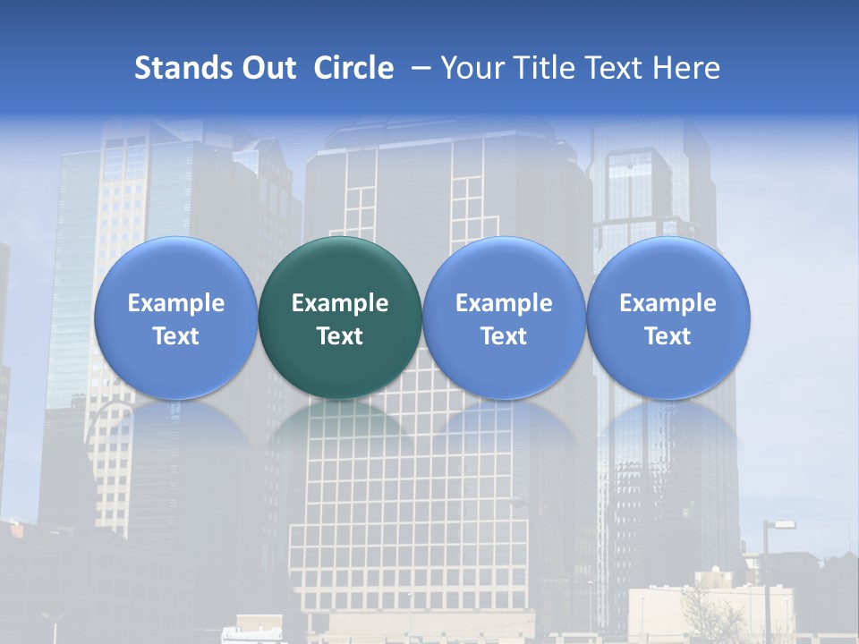 Sunset Architecture Downtown PowerPoint Template