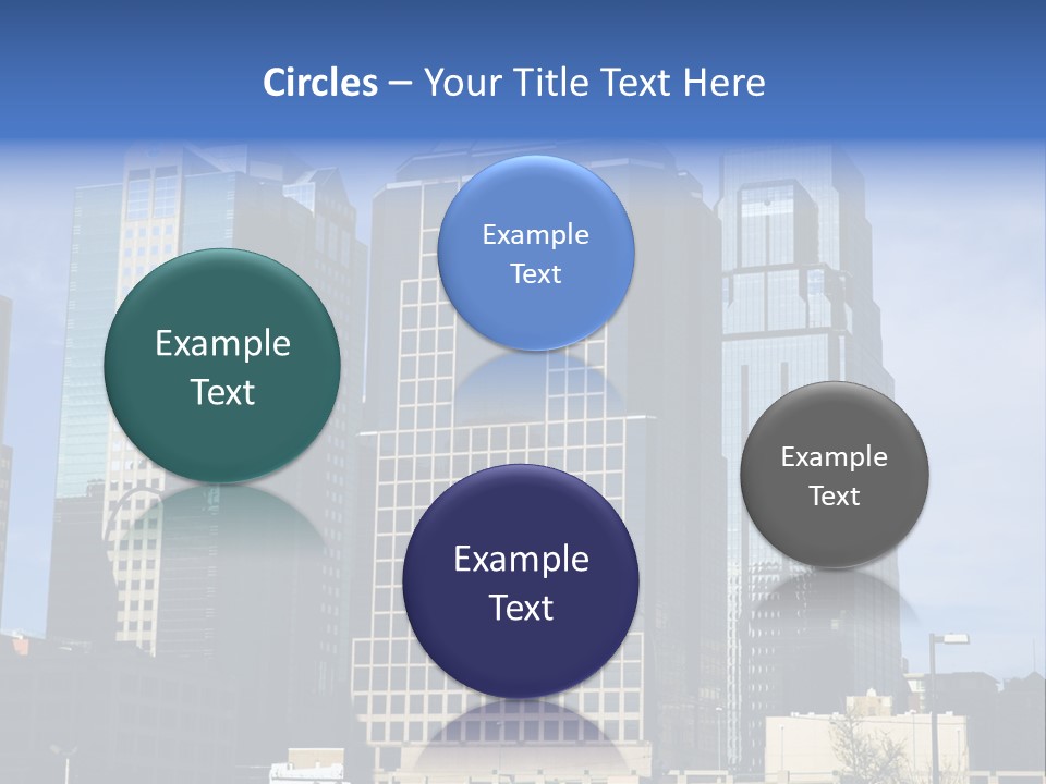 Sunset Architecture Downtown PowerPoint Template