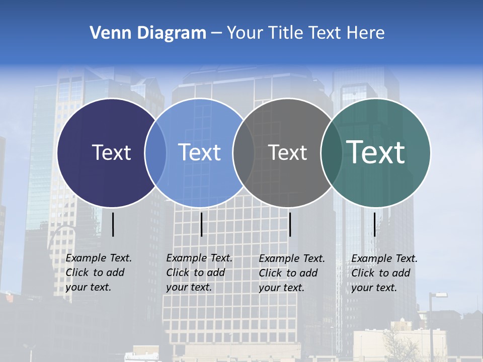 Sunset Architecture Downtown PowerPoint Template