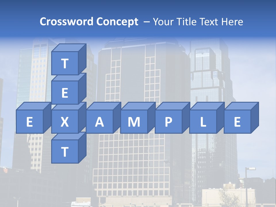 Sunset Architecture Downtown PowerPoint Template