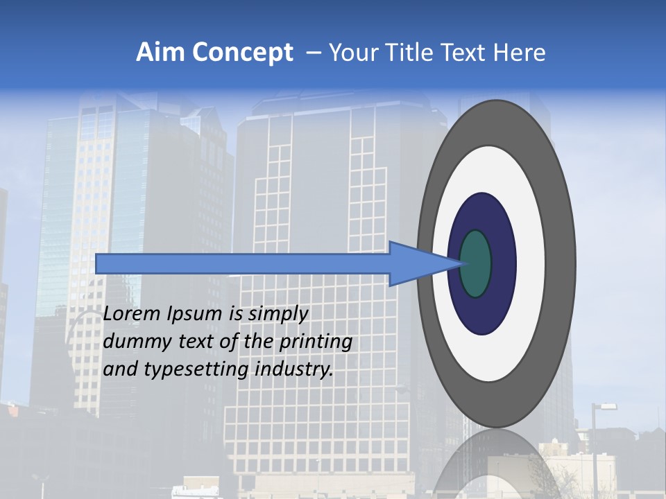 Sunset Architecture Downtown PowerPoint Template