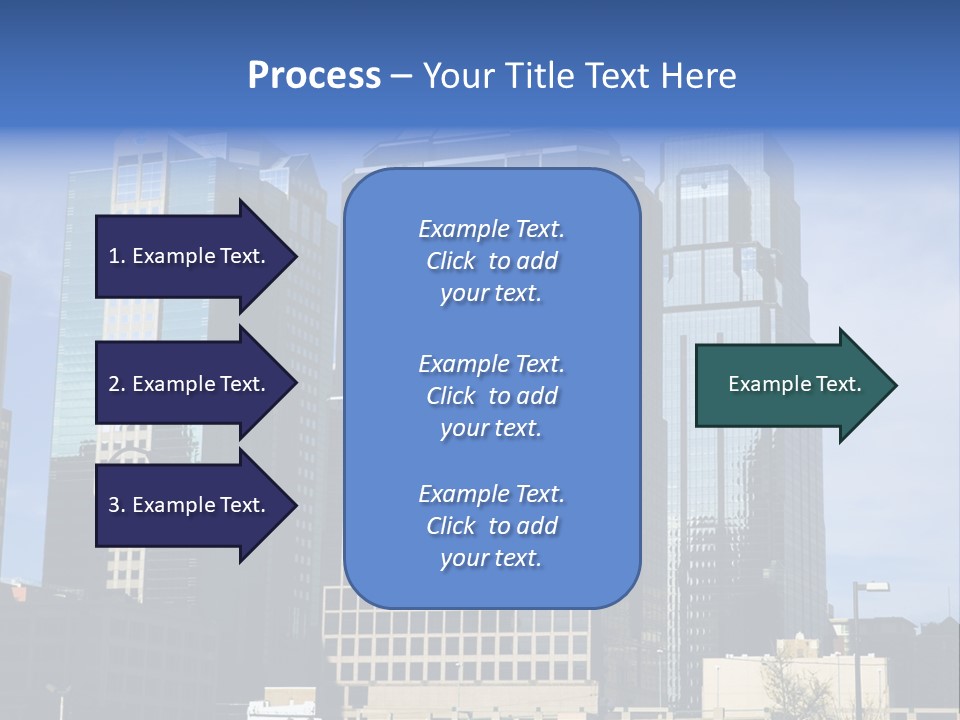 Sunset Architecture Downtown PowerPoint Template