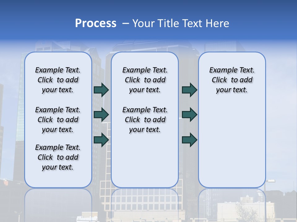Sunset Architecture Downtown PowerPoint Template