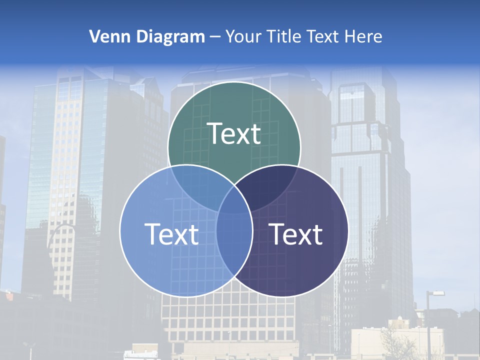 Sunset Architecture Downtown PowerPoint Template