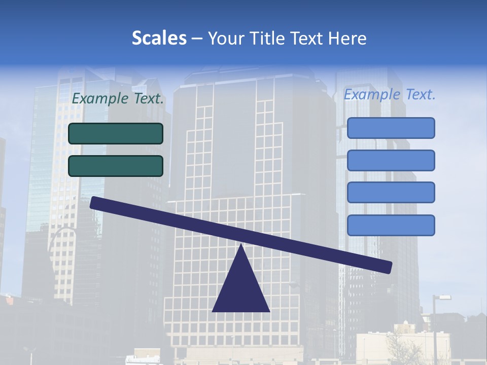 Sunset Architecture Downtown PowerPoint Template