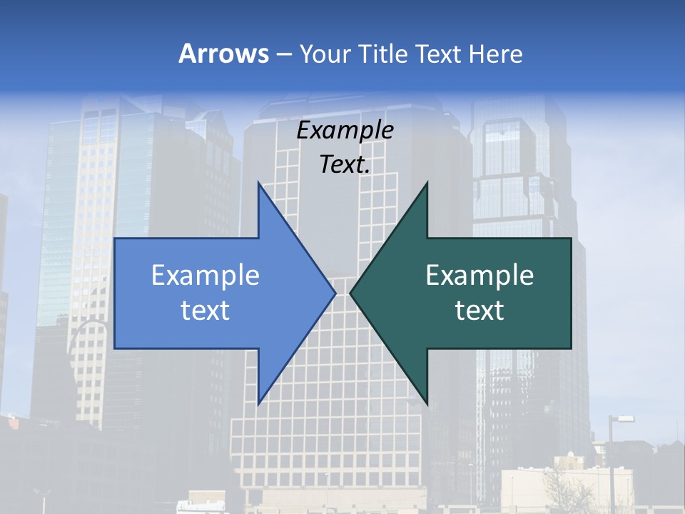 Sunset Architecture Downtown PowerPoint Template