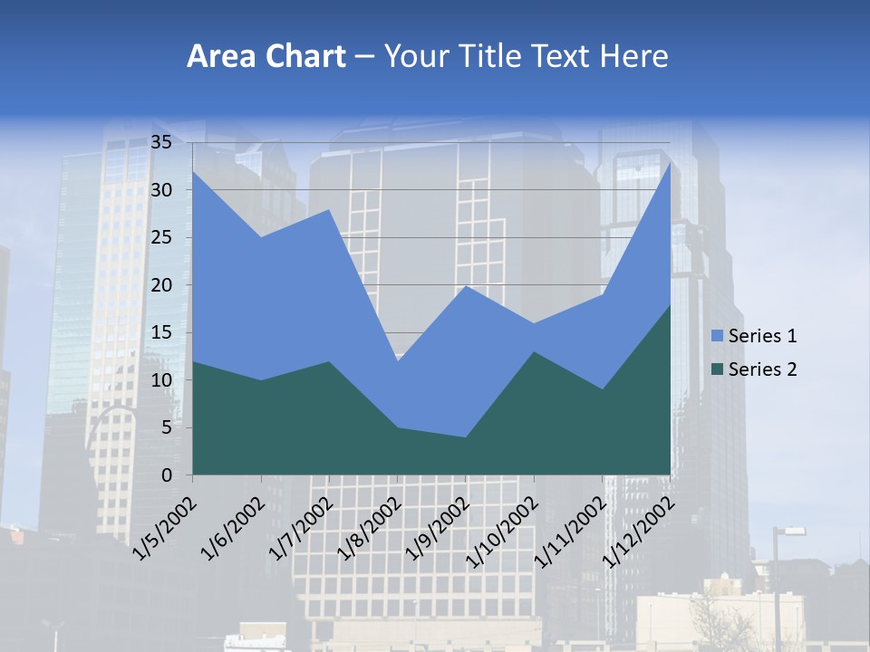 Sunset Architecture Downtown PowerPoint Template