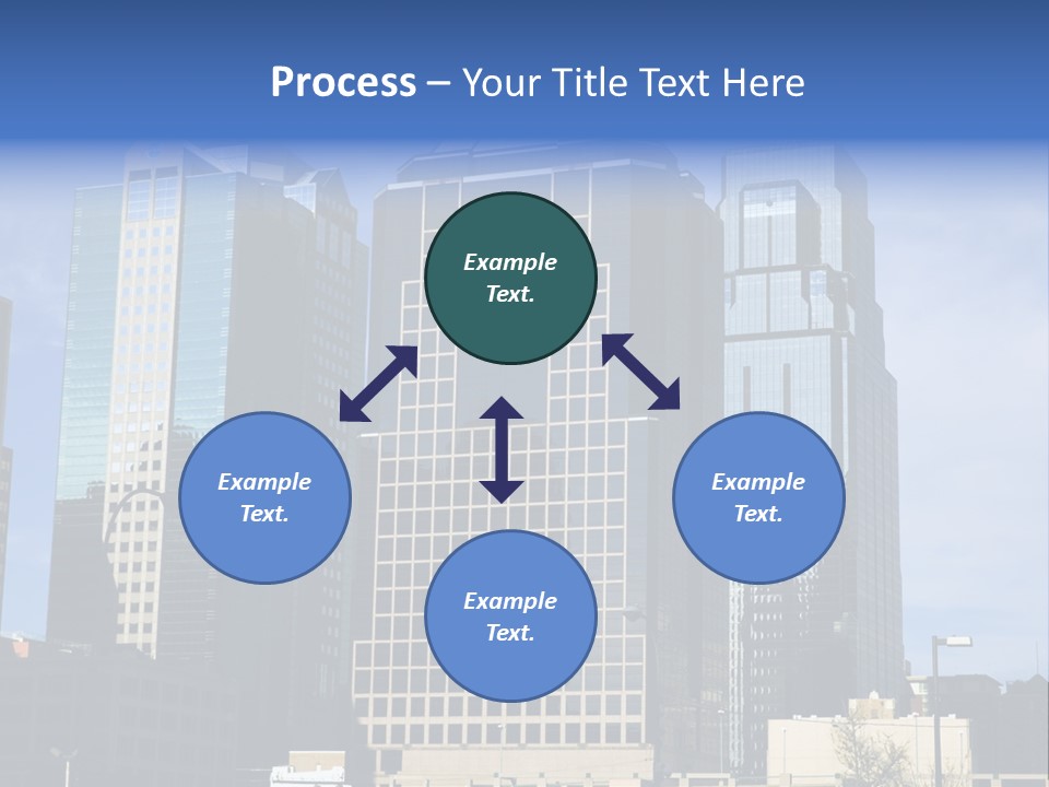 Sunset Architecture Downtown PowerPoint Template