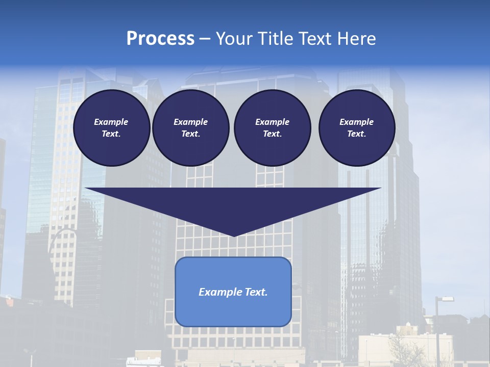 Sunset Architecture Downtown PowerPoint Template