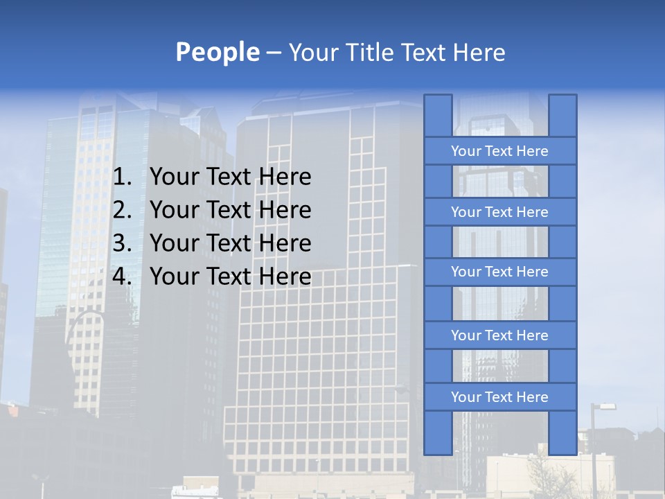 Sunset Architecture Downtown PowerPoint Template