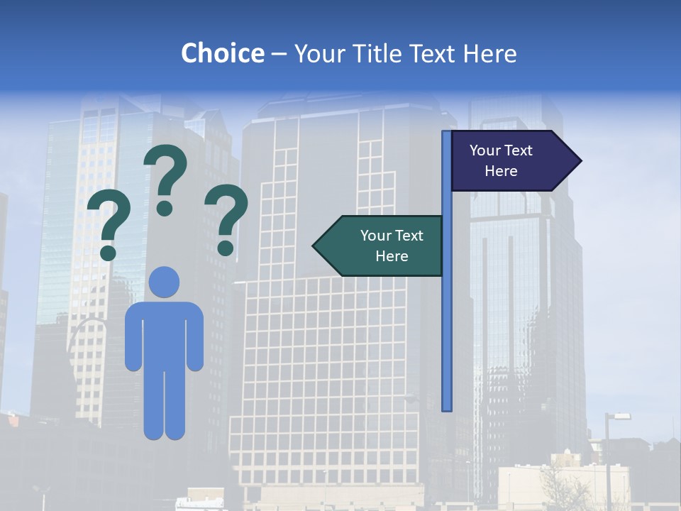 Sunset Architecture Downtown PowerPoint Template