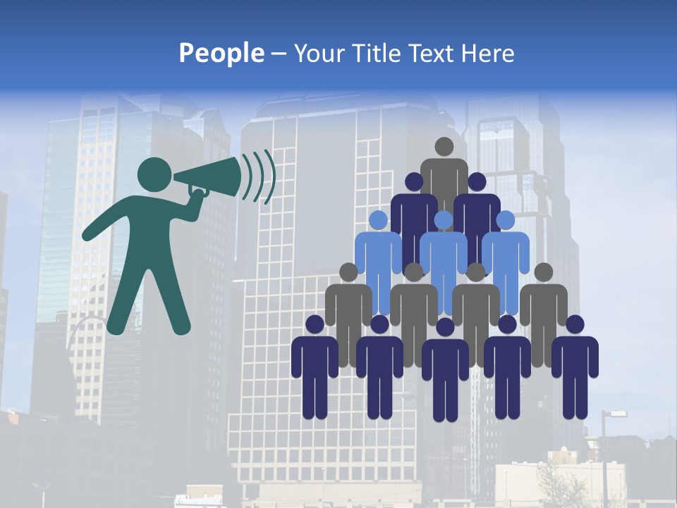 Sunset Architecture Downtown PowerPoint Template