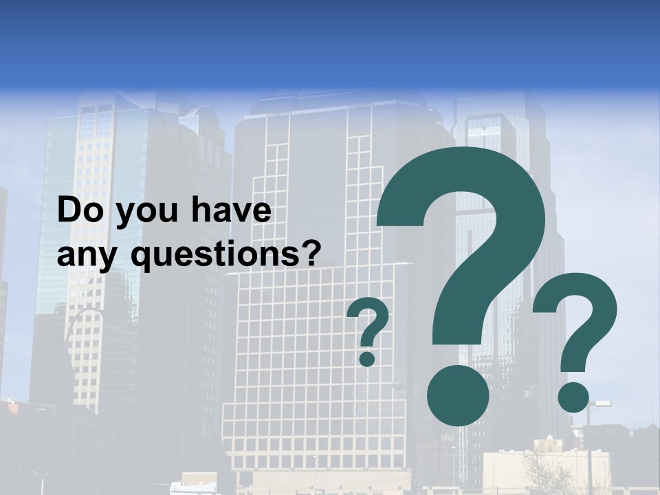 Sunset Architecture Downtown PowerPoint Template