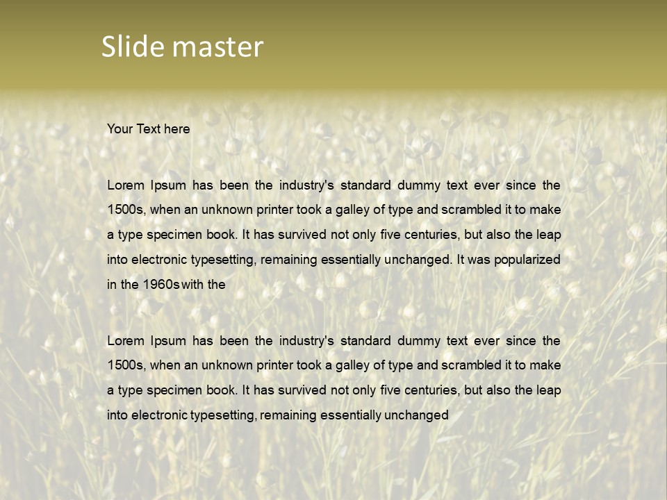 Plant Harvest Pasture PowerPoint Template