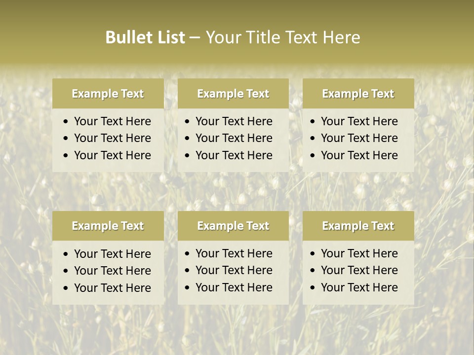 Plant Harvest Pasture PowerPoint Template