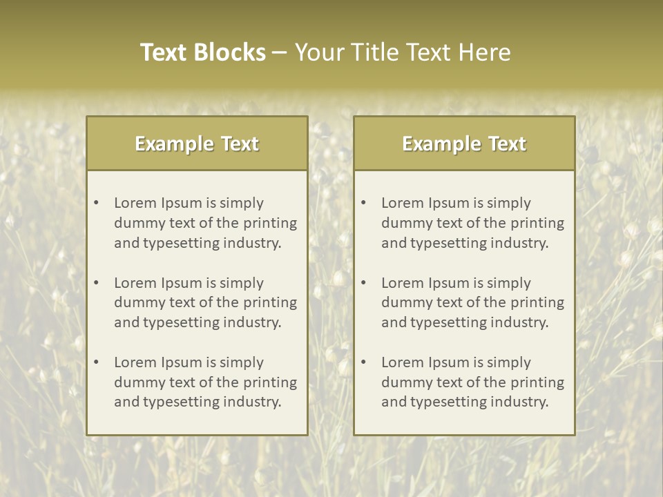 Plant Harvest Pasture PowerPoint Template