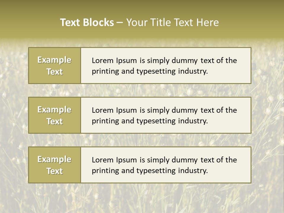Plant Harvest Pasture PowerPoint Template