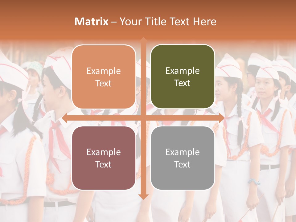 Pioneers Russia Soldiers PowerPoint Template