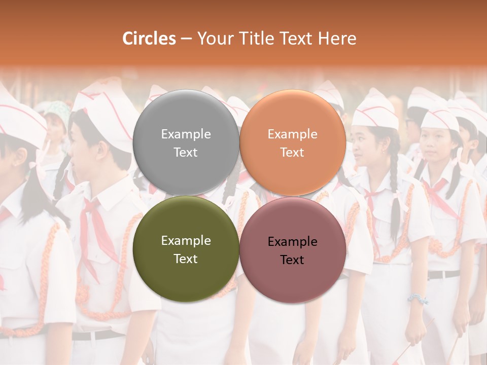 Pioneers Russia Soldiers PowerPoint Template