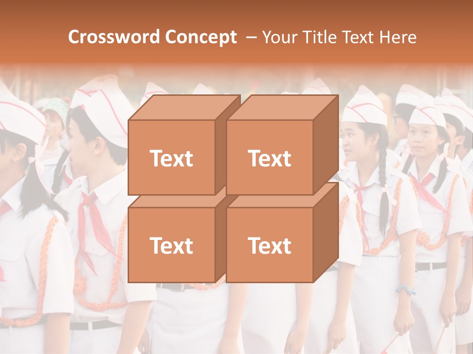 Pioneers Russia Soldiers PowerPoint Template