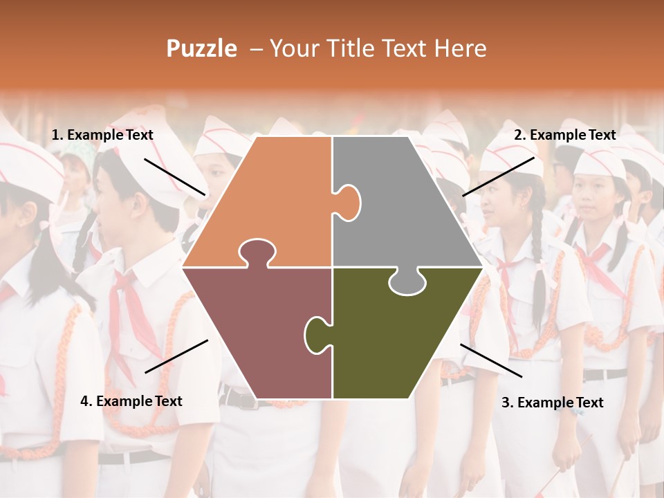 Pioneers Russia Soldiers PowerPoint Template