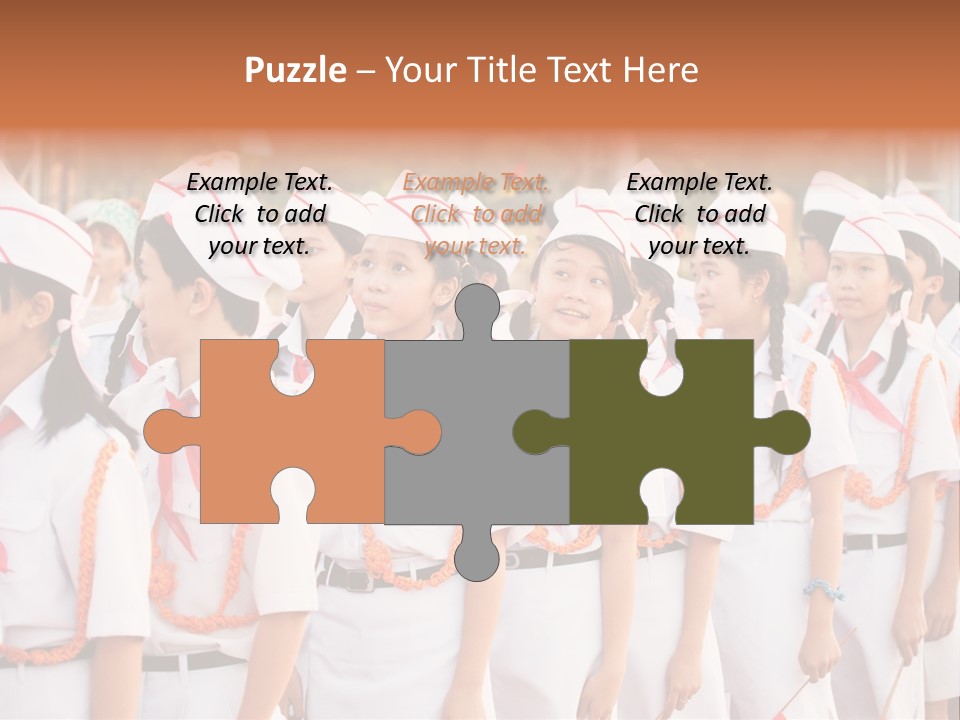 Pioneers Russia Soldiers PowerPoint Template