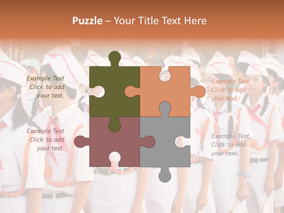 Pioneers Russia Soldiers PowerPoint Template