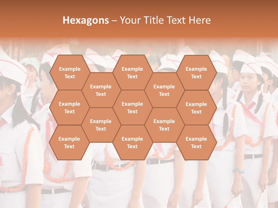 Pioneers Russia Soldiers PowerPoint Template