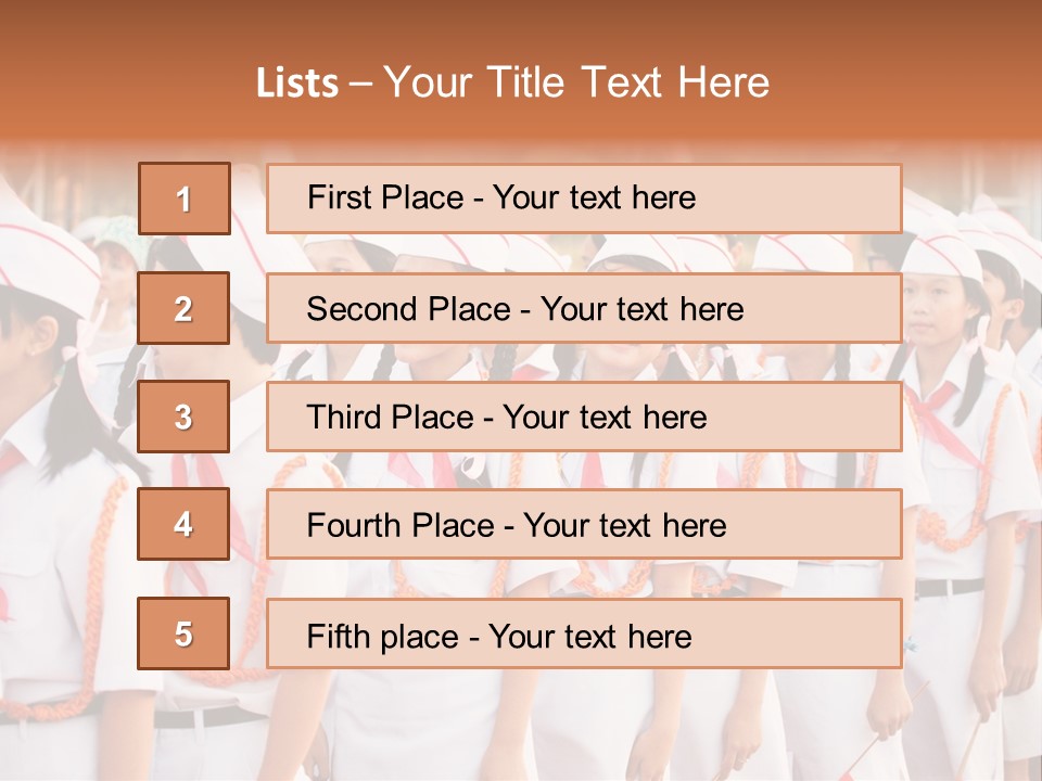 Pioneers Russia Soldiers PowerPoint Template