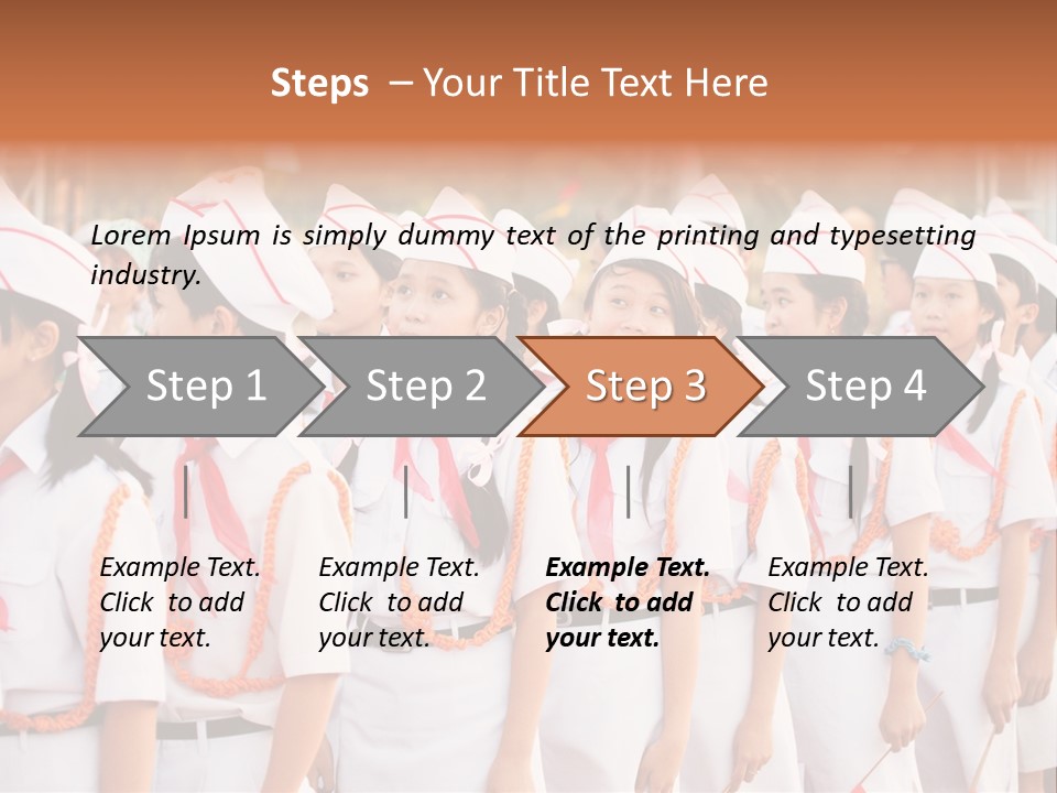 Pioneers Russia Soldiers PowerPoint Template