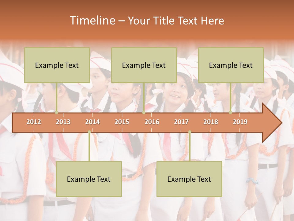 Pioneers Russia Soldiers PowerPoint Template