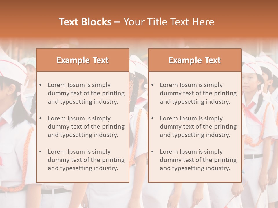 Pioneers Russia Soldiers PowerPoint Template