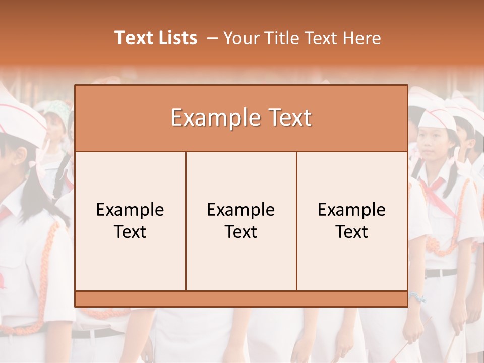 Pioneers Russia Soldiers PowerPoint Template