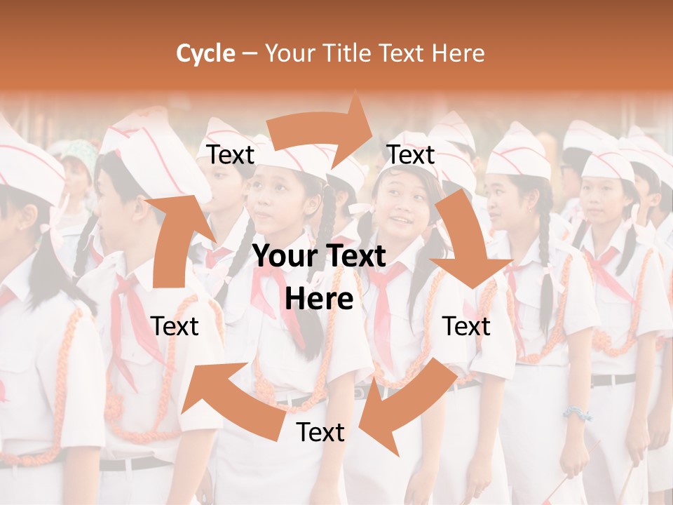 Pioneers Russia Soldiers PowerPoint Template