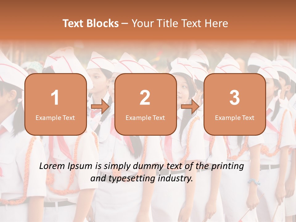 Pioneers Russia Soldiers PowerPoint Template