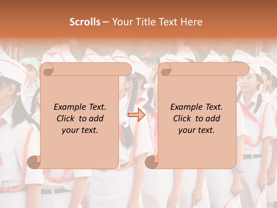 Pioneers Russia Soldiers PowerPoint Template