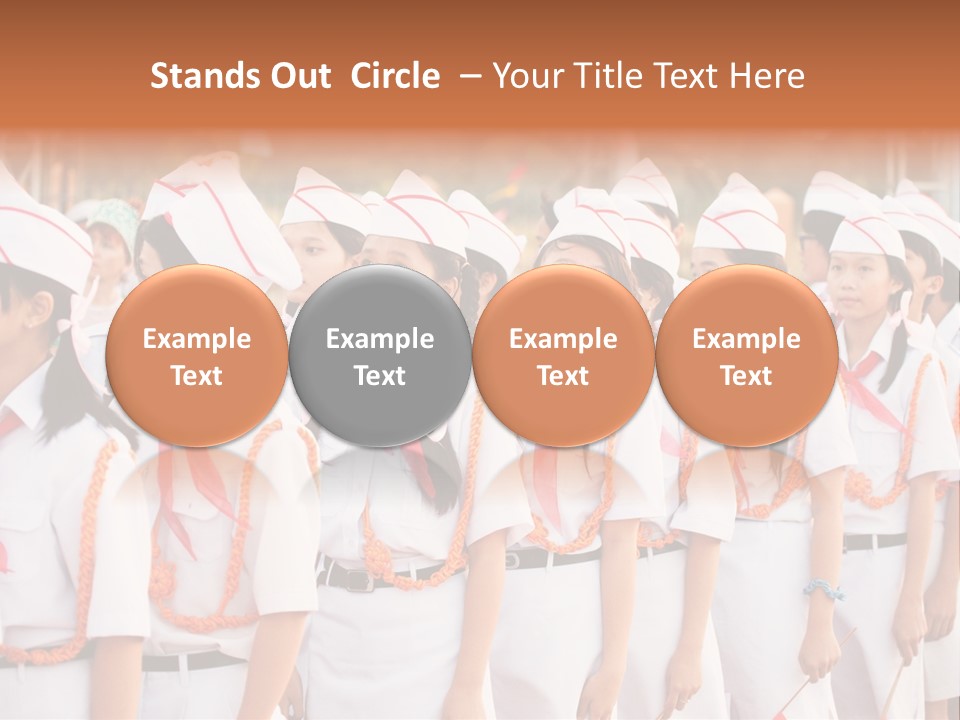 Pioneers Russia Soldiers PowerPoint Template