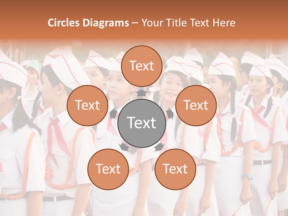 Pioneers Russia Soldiers PowerPoint Template