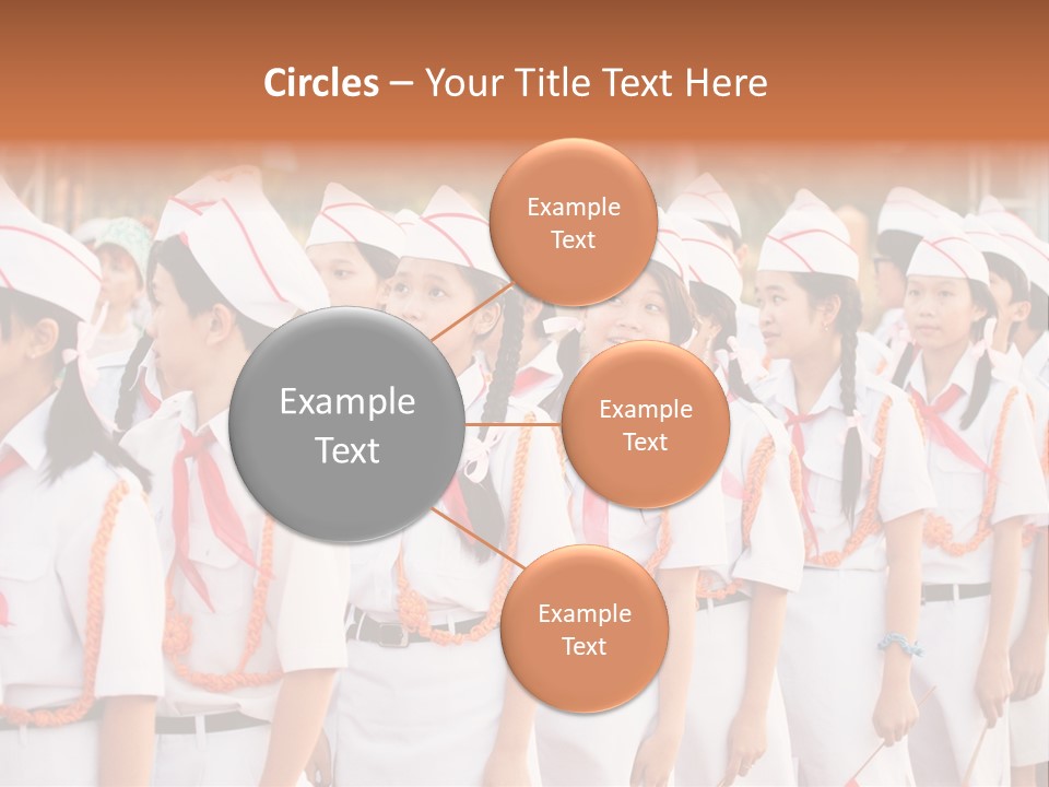 Pioneers Russia Soldiers PowerPoint Template