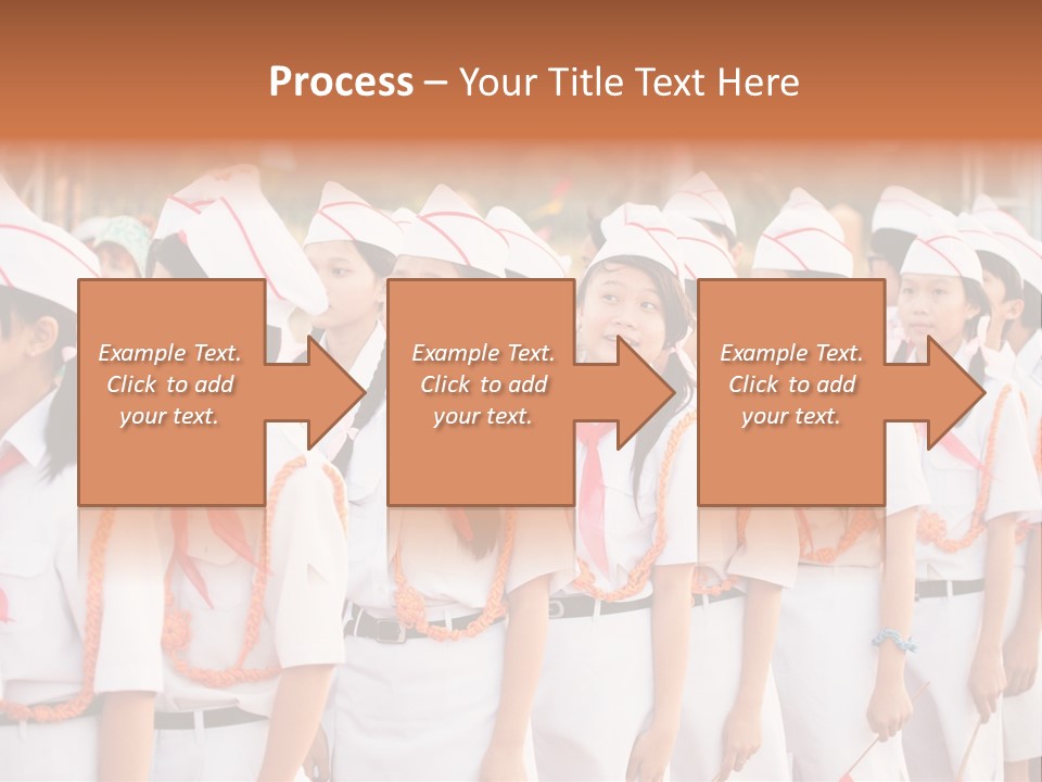 Pioneers Russia Soldiers PowerPoint Template