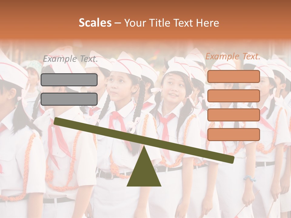Pioneers Russia Soldiers PowerPoint Template