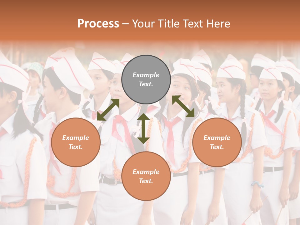 Pioneers Russia Soldiers PowerPoint Template