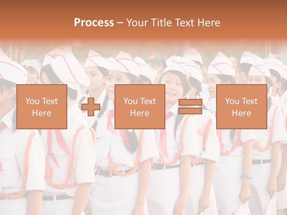 Pioneers Russia Soldiers PowerPoint Template