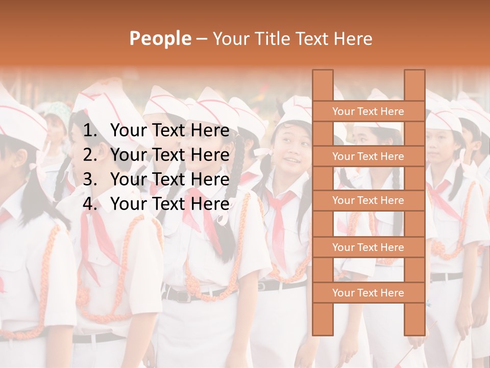 Pioneers Russia Soldiers PowerPoint Template